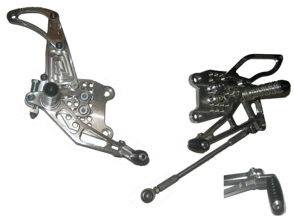 Adjustable GP rearsets Aprilia RSV4 TUONO V4 for model from year 2009 to  2011