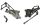 Adjustable standard rearsets kawasaki 600 636 2005-2008